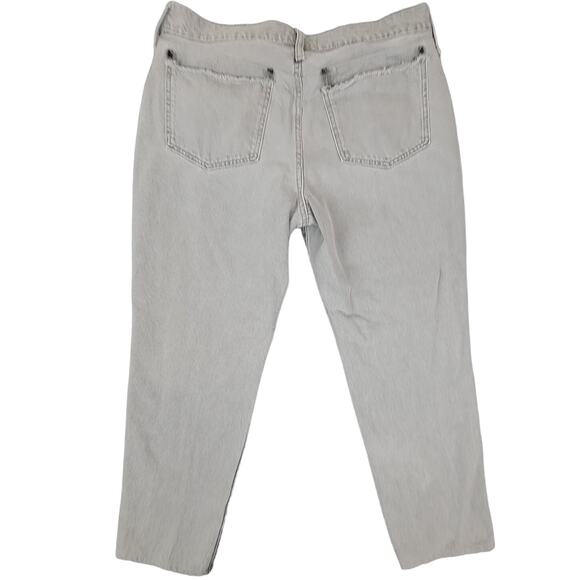 Madewell Jeans Women Size 32x26 The Perfect Vintage Gray Back Pockets Distressed - Picture 3 of 14